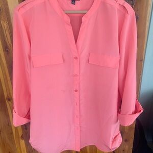 Elementz Coral Button-Up Blouse
